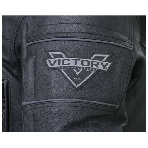 Mens Magnum Jacket Black Leather By Victory Motorcycles