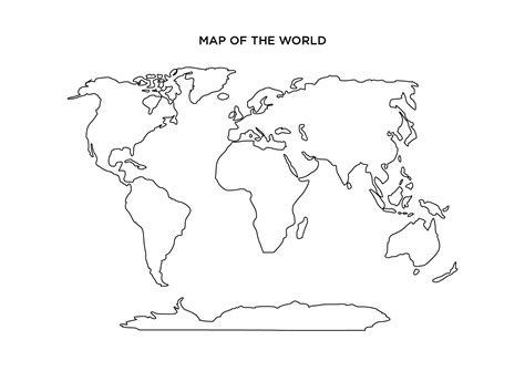 10 Best Blank World Maps Printable Pdf For Free At Printablee World