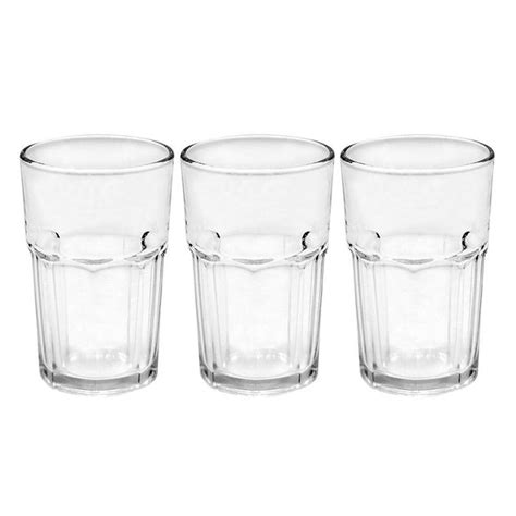 Shop 24pc Lemon And Lime 300ml Drinking Glasses Water Tumblers Cold Drinks Juice Clear Kg