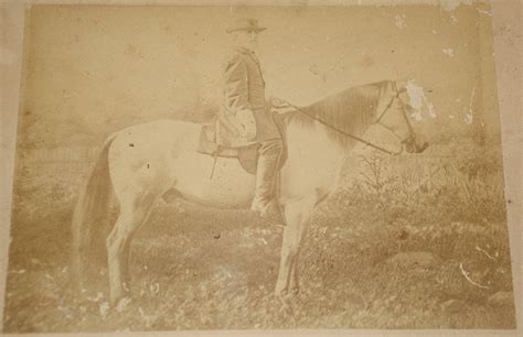 Framed Albumen Of General Robert E Lee On His Famous Mount Traveller
