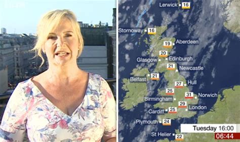 Bbc Weather Carol Kirkwood Reveals Hottest Day Of The Year Tv