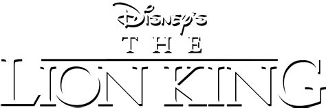 Download Disneys The Lion King Logo Black And White Lion King Full