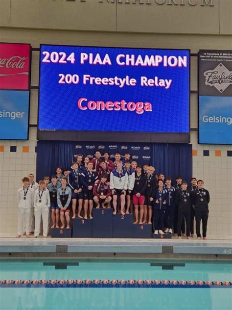 Conestoga Boys Win Gold Medals At Piaa Swimming And Diving Championships