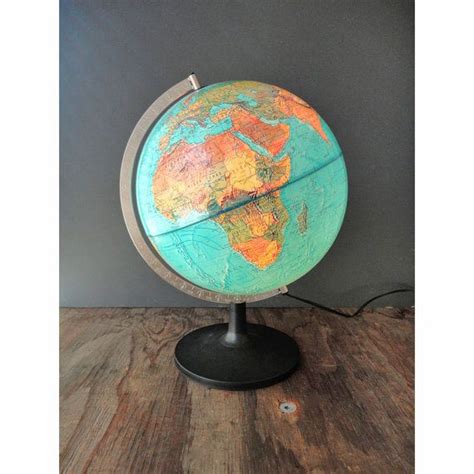 Colorful Light Up World Globe With Stand School House Decor Etsy