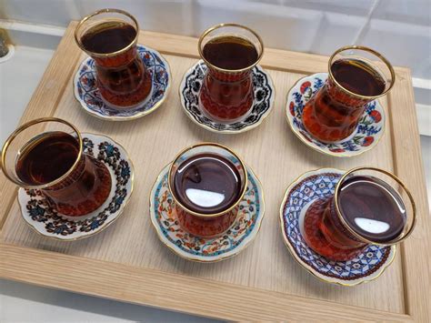 Tea Gift Set Turkish Tea Cup Tea Cup Set Tea Glass Set Etsy