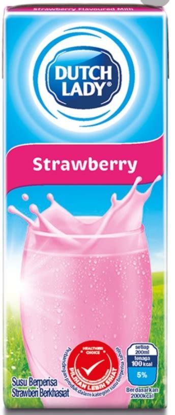 DUTCH LADY UHT STRAWBERRY MILK 200ML