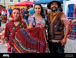 Amazing Gypsy family in Colorful gypsy costumes. Bohemian Gypsy Life at ...