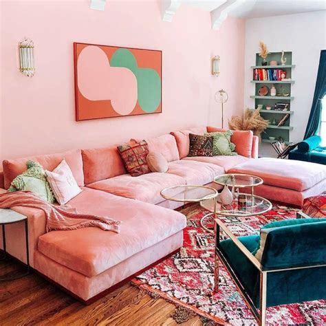 Pretty In Pink Soft Velvets Pink Living Room Living Room Inspo House Interior