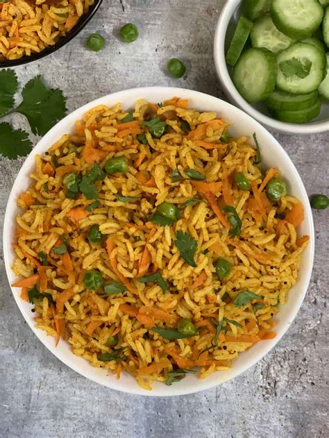 Carrot Rice Indian Veggie Delight