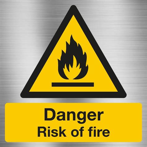 Danger Risk Of Fire Sign Signbox
