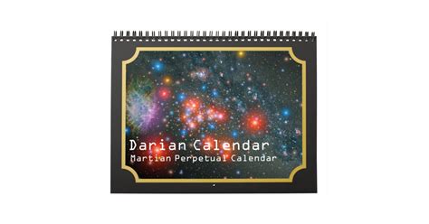 Darian Calendar Martian Perpetual Calendar