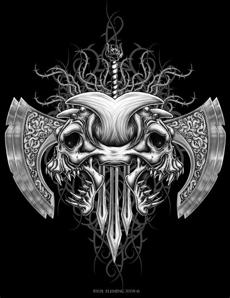 Tribal Demon Skull By Oblivion Design On Deviantart