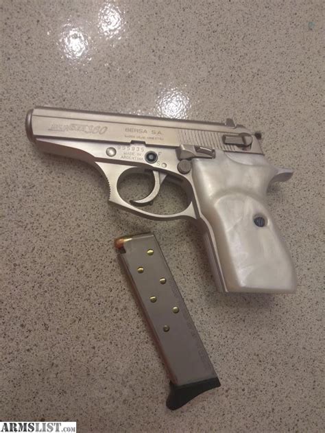 Armslist For Sale Bersa Thunder 380 With Pearl Grips