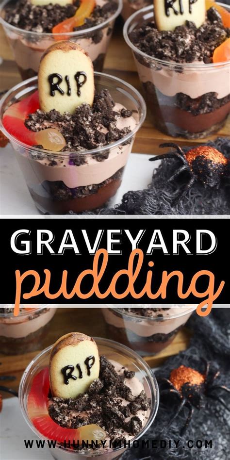Easy No Bake Graveyard Pudding Cups Halloween Dessert Recipe