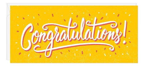 Congratulations Congratulations Typography Congratulations Card