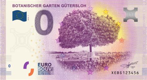 The euro is the currency in andorra (ad, and), austria (at, aut), belgium (be, bel), estonia (ee, est), europe (eu, the european union). 0-Euro-Schein "Botanischer Garten Gütersloh" | Ostwestfälisch