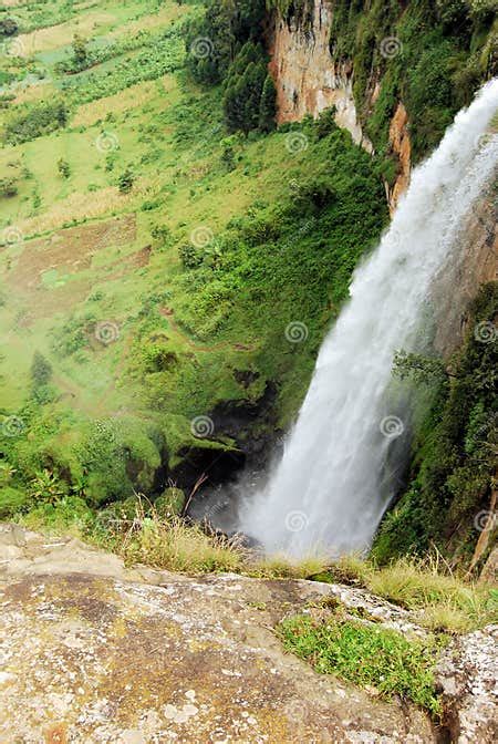 Uganda Waterfall Stock Image Image Of Creature River 12736815