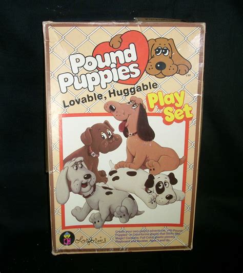 While pound puppies were discontinued in 2002, they were relaunched in 2014 and produced by funrise toys in collaboration with hasbro. VINTAGE 1980s POUND PUPPIES PUPPY COLORFORMS PLAY SET ORIGINAL BOX RARE OLD | eBay | Nostalgia ...