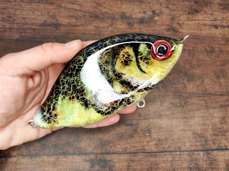 Minijerk Perch Custom Musky Luresgreen Perch