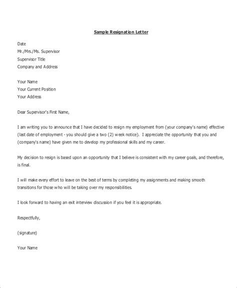 Resignation Letter Sample Malaysia Format Letter Of Resignation 24