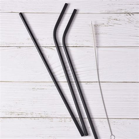 Φ8265mm Food Grade Stainless Steel Straw Curved Straw