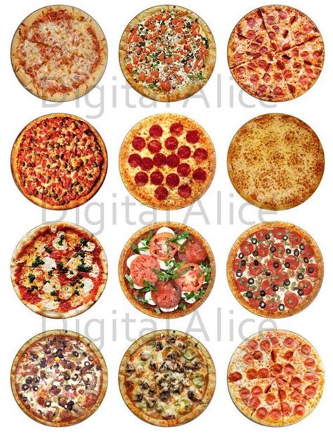 It is a new year and time to take care of business and get the dollhouse in order. PIZZA PIE Craft Circles - Instant Download Digital ...