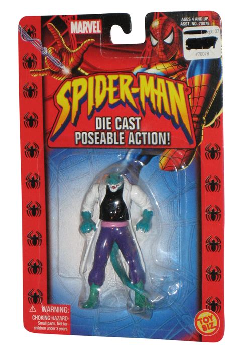Marvel Spider Man Die Cast Poseable Lizard 2002 Toy Biz 25 Inch