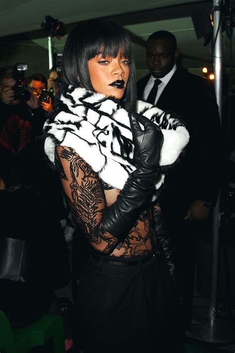 Rihannas Paris Fashion Week Wardrobe Rihanna At Paris Fashion Week