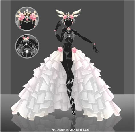 Commission For Silverangel907 Fashion Design Drawings Anime Dress
