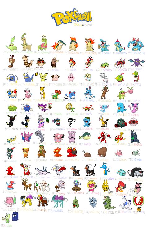 Pokemon Generation 2 By Awesomehippie Pokemon Pokedex Pokemon Cute