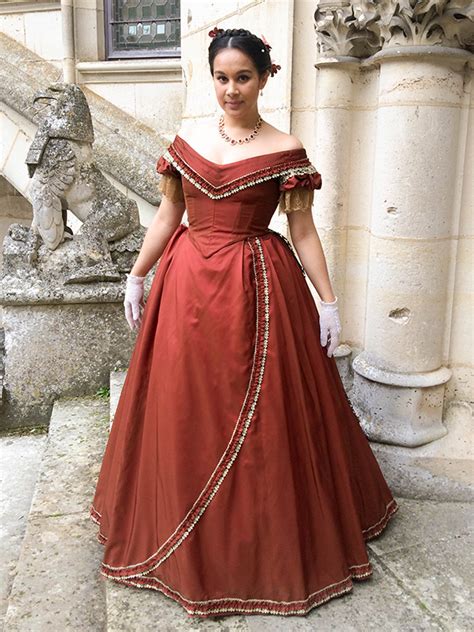 I found this dress while browsing the costume institute collection database at the what did the well dressed woman wear in the 1860s? 1860 Crinoline gown by Esaikha on DeviantArt