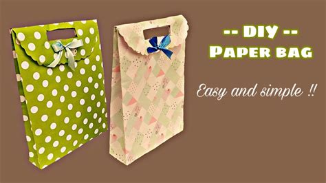 Diy Paper Bag Cara Membuat Paper Bag Dari Kertas Kado Youtube