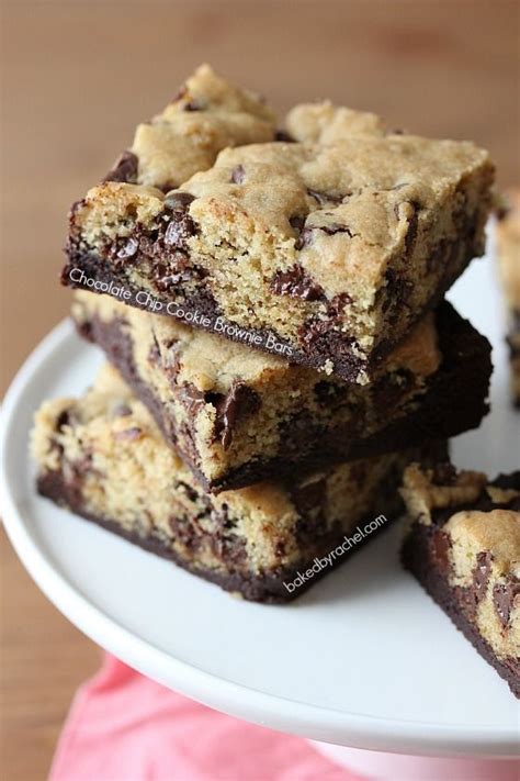 Chocolate Chip Cookie Brownie Bar Recipe Oh My Goodness These Look