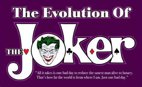 The Evolution Of The Joker Infographic Blog