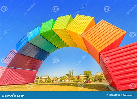 Fremantle Rainbow Container Editorial Image Image Of Sign Space