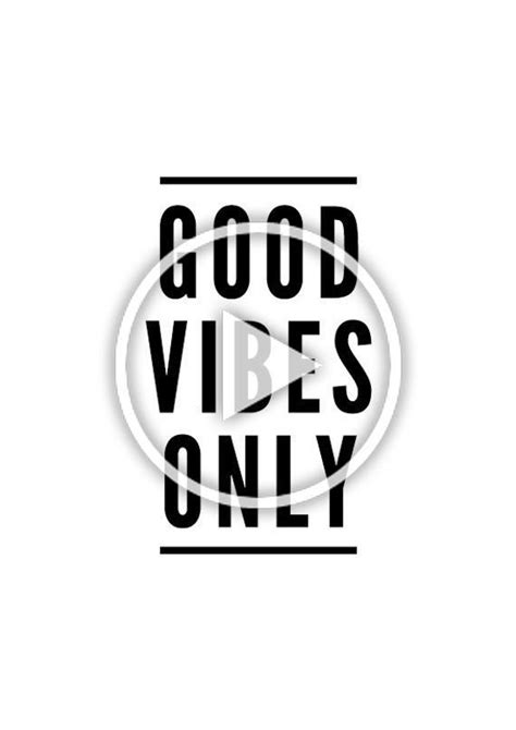 Good Vibes Only Typography Print Poster Black And White