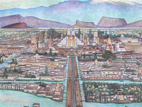 The City Of Tenochtitlan The Capital Of The Aztec Empire Founded In