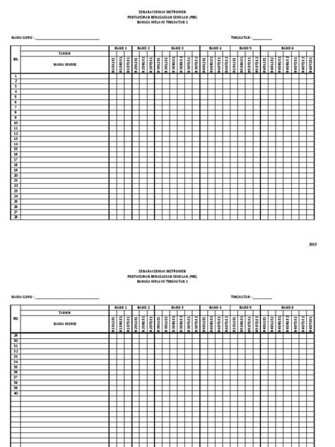 Rpt ini telah disesuaikan mengikut tarikh dan minggu pada tahun 2016. Trainees2013: Borang Transit Pbd Bahasa Melayu Tingkatan 3