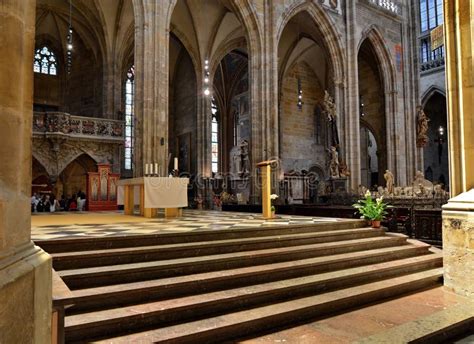 Inside Of St Vitus Cathedral Editorial Image Image Of Majestic