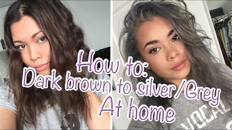 If you're transitioning from brunette or black hair, gray and silver is hard to achieve yourself, says cris baadsgaard, master colorist and owner of. HOW TO: Go from Dark brown to Silver/Grey hair at home ...