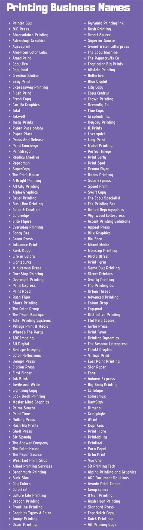 Creative Business Names List Cute Business Names Catchy Business Name
