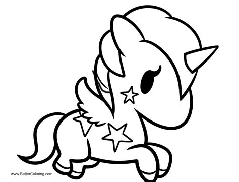 Unicorn coloring pages are the perfect escape from reality. Tokidoki Coloring Pages Unicorn Stellina - Free Printable ...