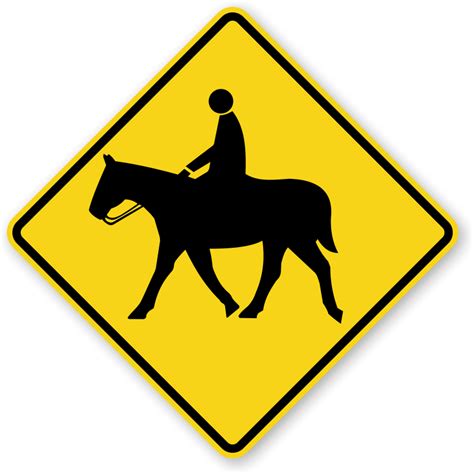 Horse Symbol Traffic Sign W11 7 Sku X W11 7