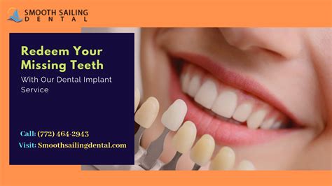 Redeem Your Missing Teeth With Our Dental Implant Service Smooth