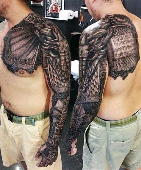 Dragon Scale Tattoo Armor Sleeve Tattoo