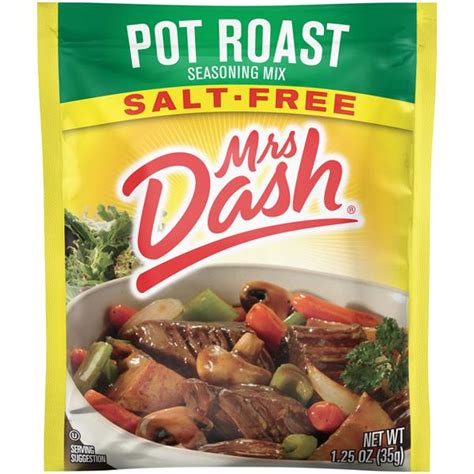 Added taco seasoning + 1/2 c. Mrs Dash Salt-Free Pot Roast Seasoning Mix 1.25 oz. Pack ...