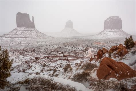 Monumental Winter Heres A Photo Of Monument Valley In The Snow Utah