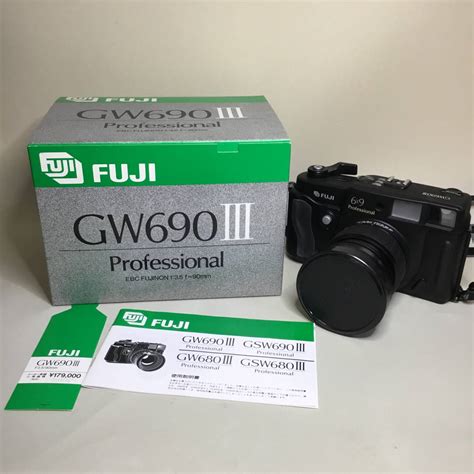 Fuji 6×9 Professional Gw690Ⅲ フジ 富士フィルム F＝90mm 135 箱 説明書付き C207富士フイルム