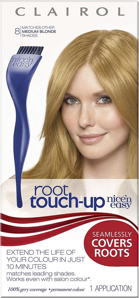 Clairol Root Touch Up Permanent Hair Dye Medium Blonde Amazon Co Uk