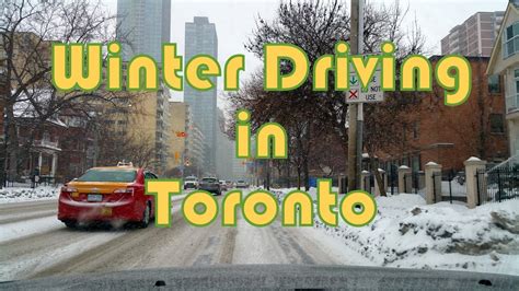 Winter Driving In Snowfall In Toronto Youtube